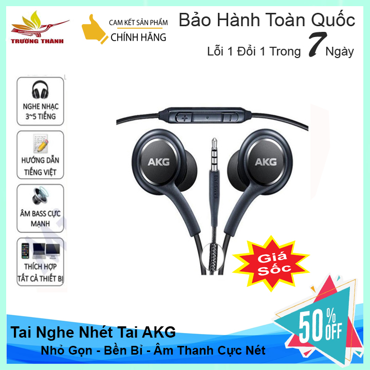 Tai nghe AKG dùng cho Samsung Galaxy S9, S8, Note 8, Note 9