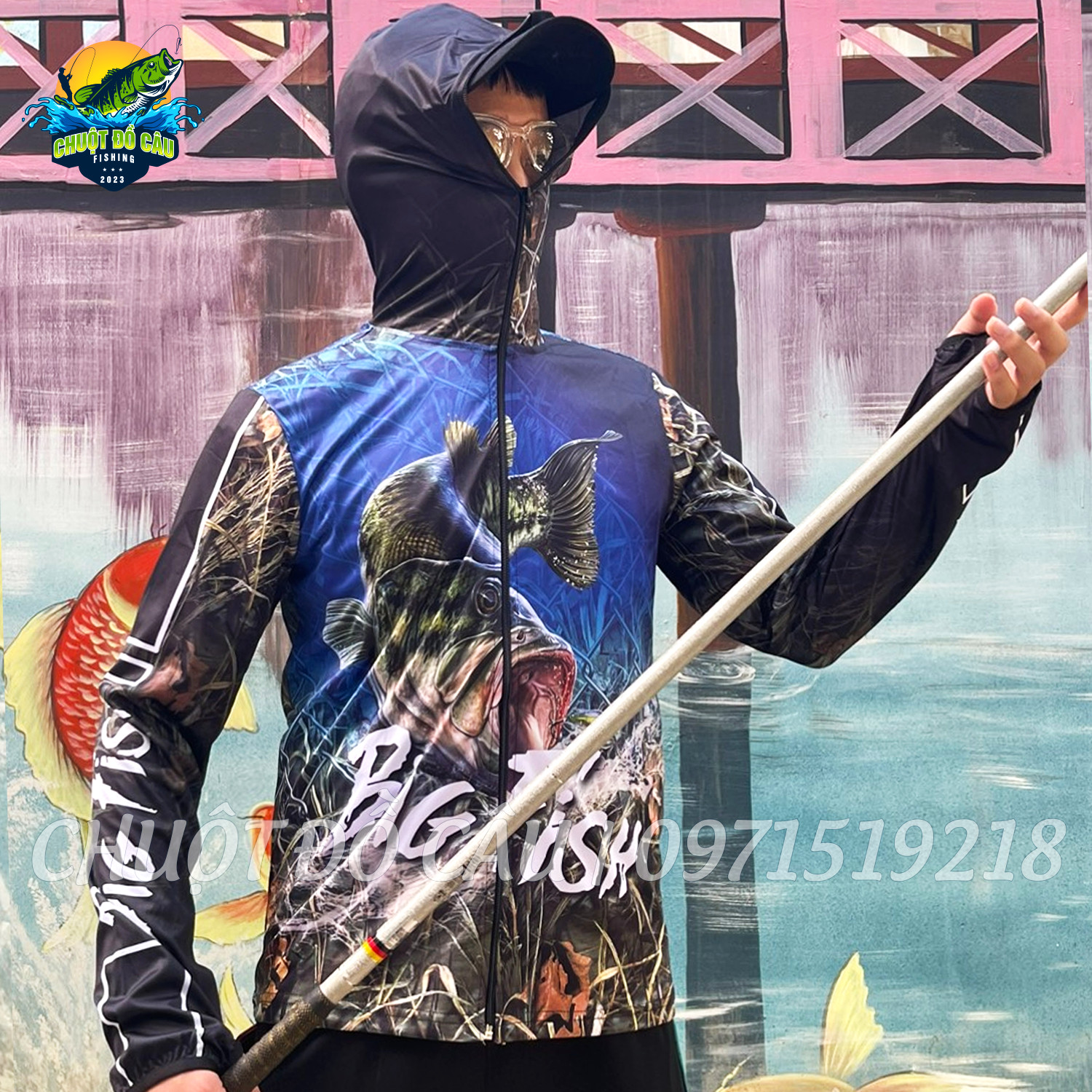 Áo khoác câu cá chống nắng Big Fish