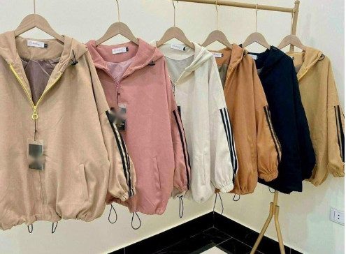 Áo khoác nỉ ba rót trơn nhiều màu TC12
