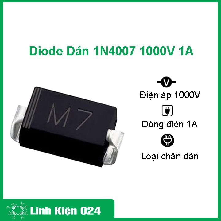 Bộ 10 diode dán 1n4007 1000v 1a
