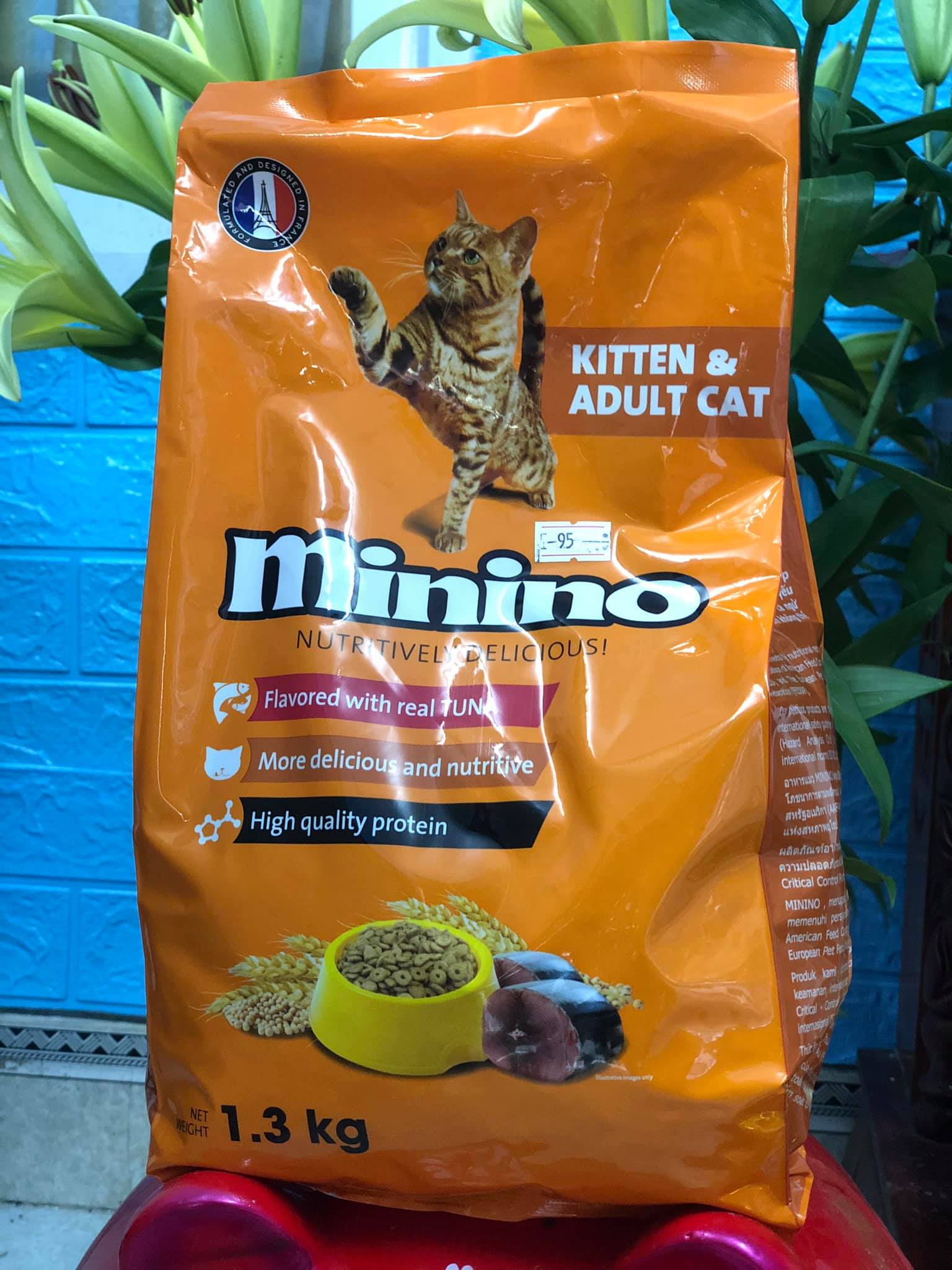 Thức ăn cho mèo Minino 1,3kg