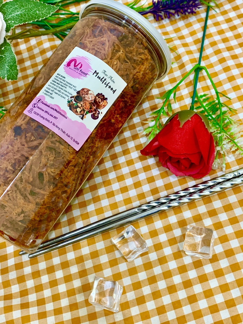 500G KHÔ BÒ SỢI DÀI MULTIFOOD