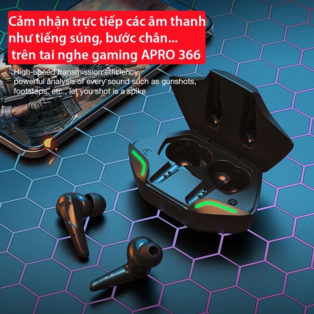 Tai nghe Gaming không dây G11 PRO 5.0 TWS, Bass mạnh mẽ, độ trễ cực thấp khi chơi game, Có míc