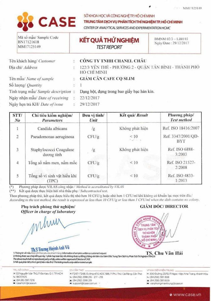Cà phê giảm cân Coffee CQ 3in1và Detox X3 D7 Mẫu Mới