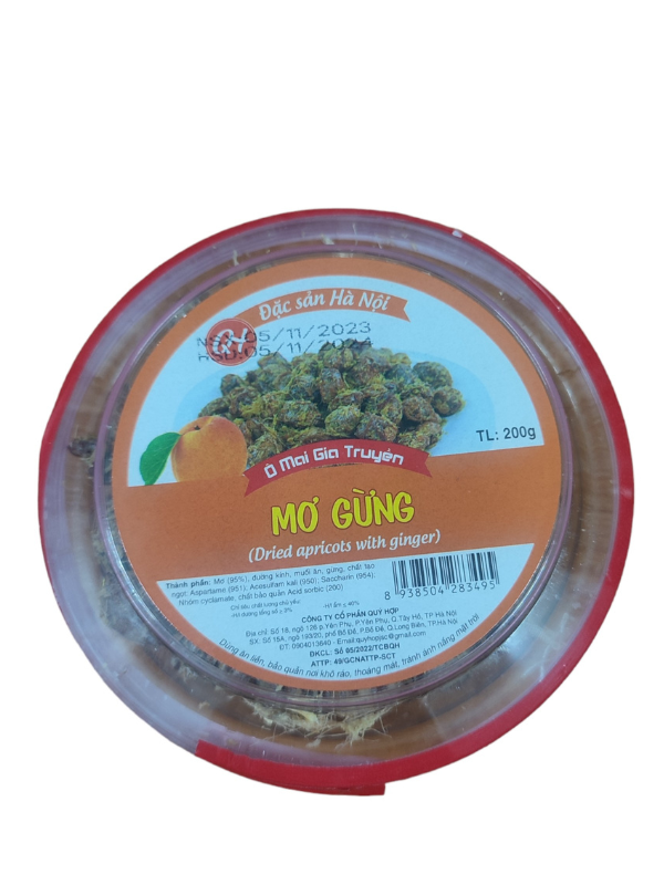 Mơ gừng sấy Quý Hợp 200g