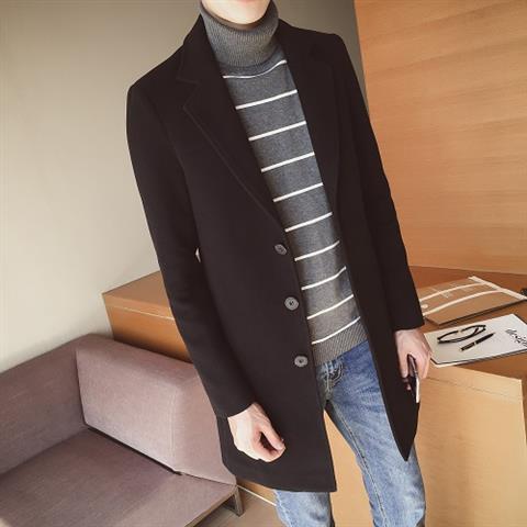 Áo khoác dạ len mẫu mới mùa thu đông áo khoác trench coat nam đẹp trai dáng dài vừa tôn dáng trào lưu phong cách hàn quốc