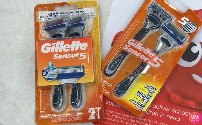 Bộ 2 Dao cạo Gillette Sensor 5 Lưỡi USA
