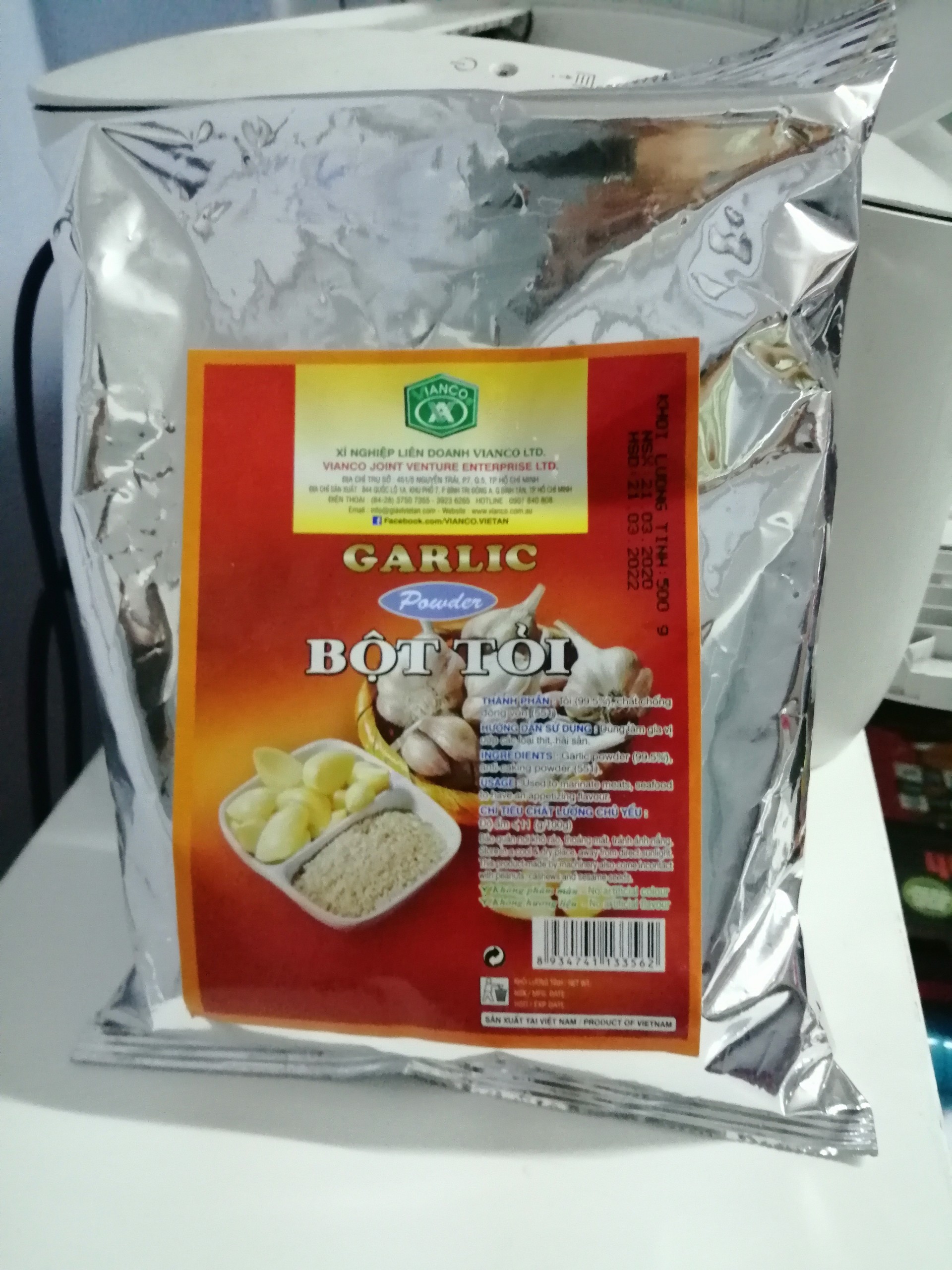 [GÓI TIẾT KIỆM] Bột Tỏi Khô 500gr hiệu Vianco dành cho Quán Ăn