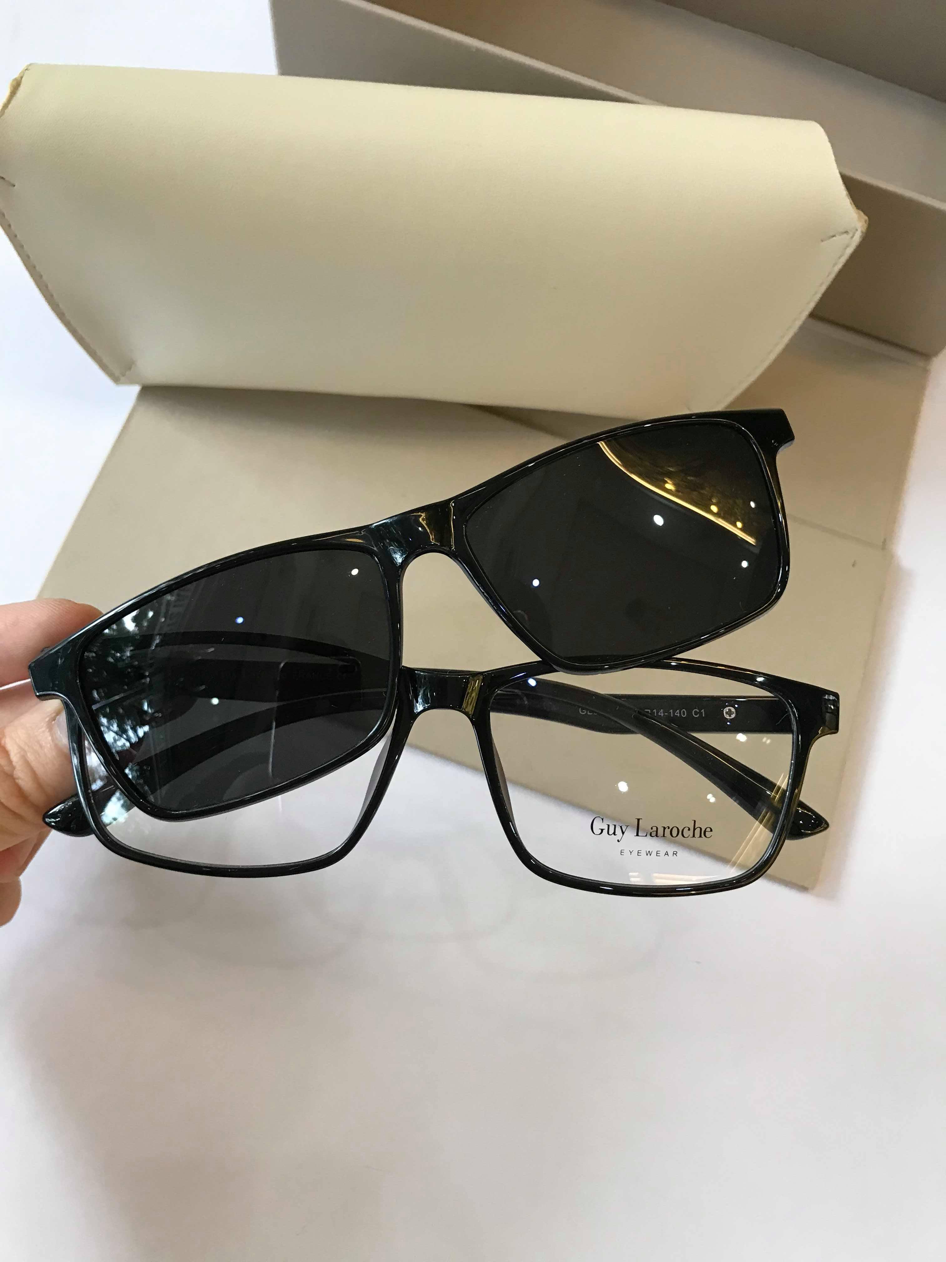 Kính CẬN RÂM 2 tròng GUY LAROCHE cao cấp (ĐEN)