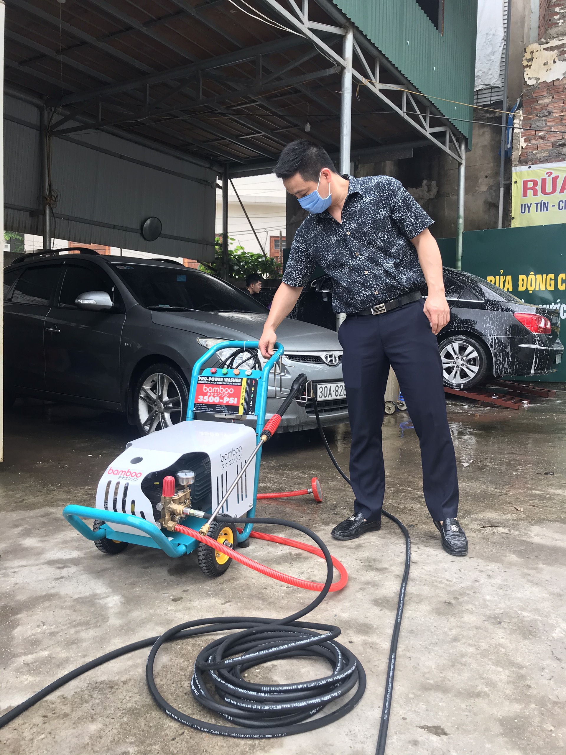Máy Rửa Xe Bamboo 3.5kw 3300PSI (Piston Sứ)