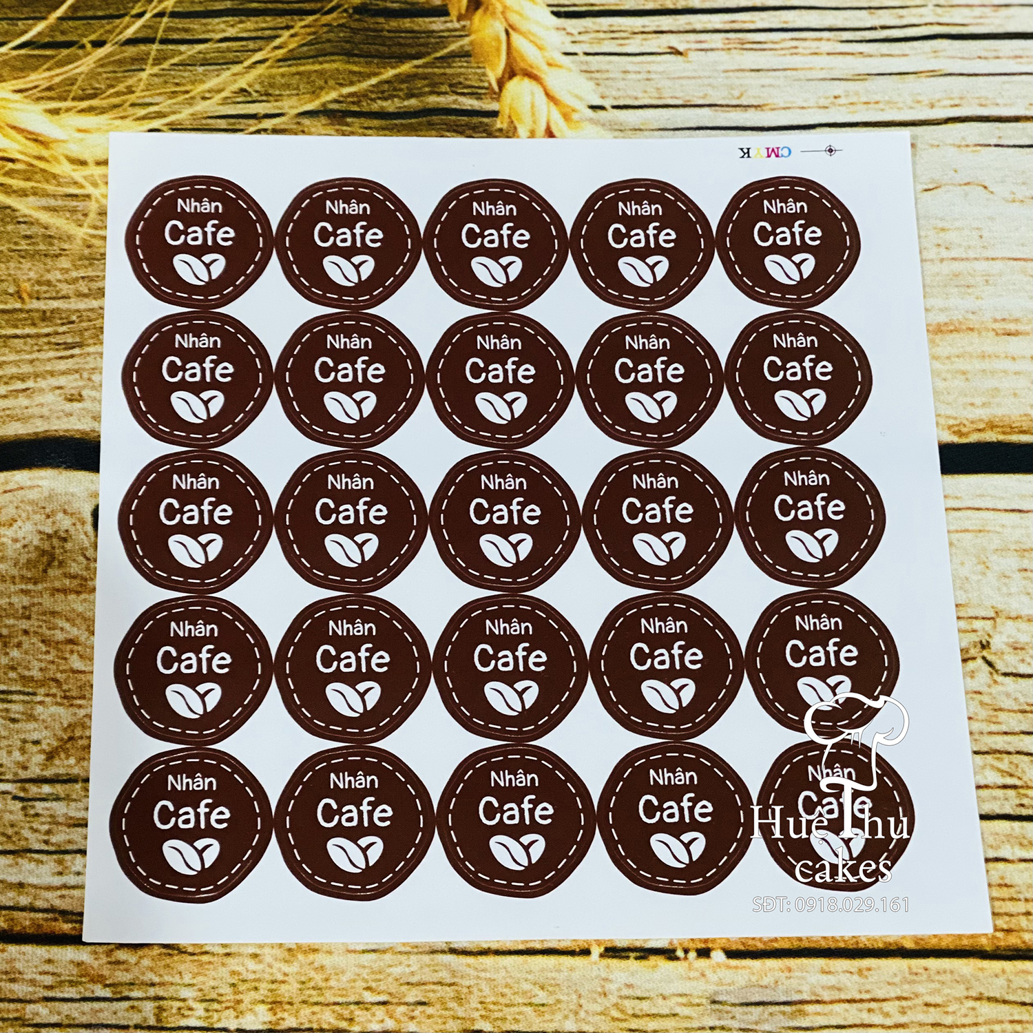 Tem dán nhân bánh Trung Thu đủ vị (12 tem / tờ - 10 tờ)