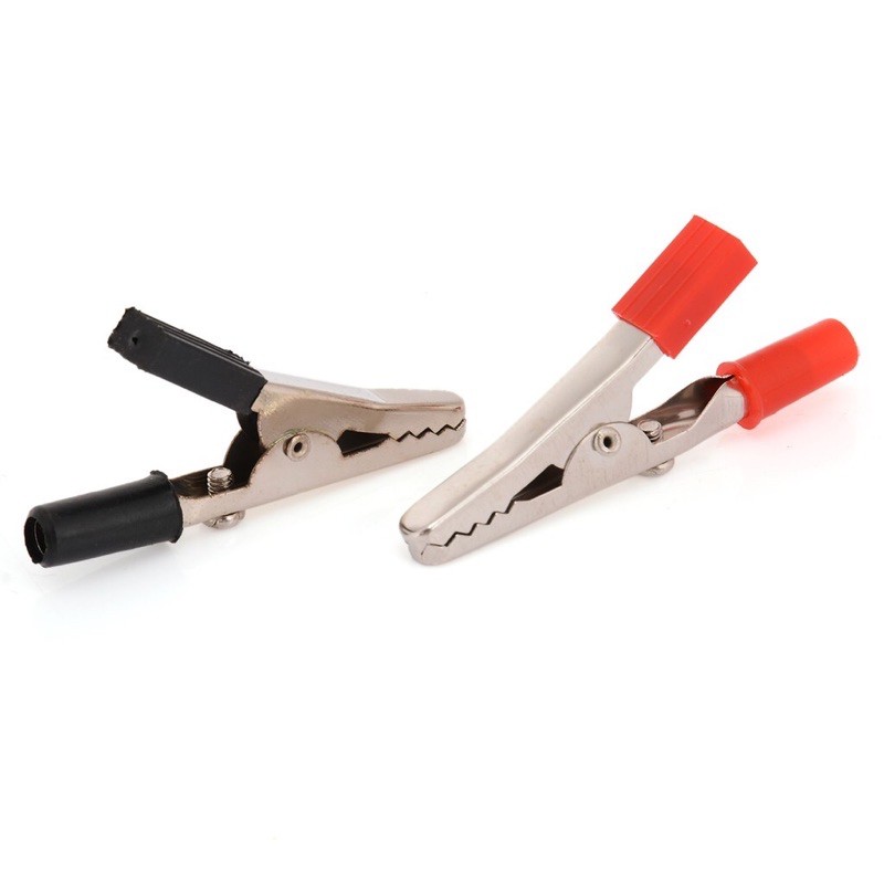 [HCM]Set 10 đầu kẹp cá sấu đen/đỏ 10A tiện dụng