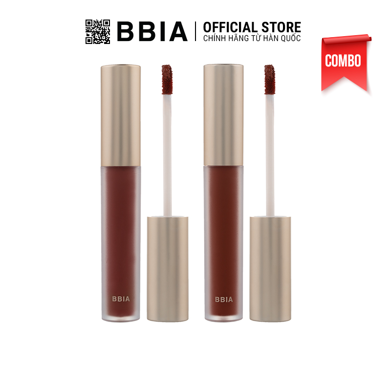 Combo Gồm 2 Son Kem Lì BBIA Last Velvet Lip Tint Asia Edition 2