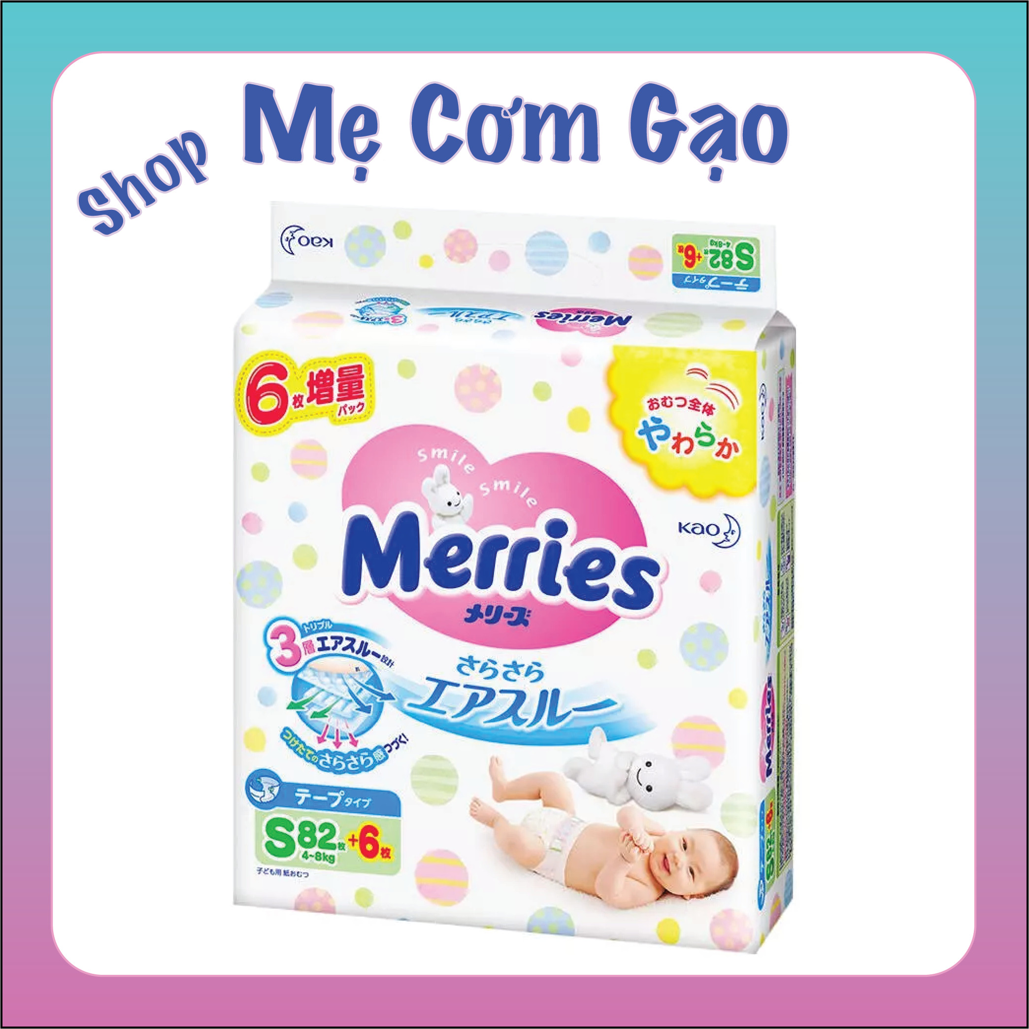 [HCM] Bỉm tã dán/quần Merries nội địa nhật dán đủ size