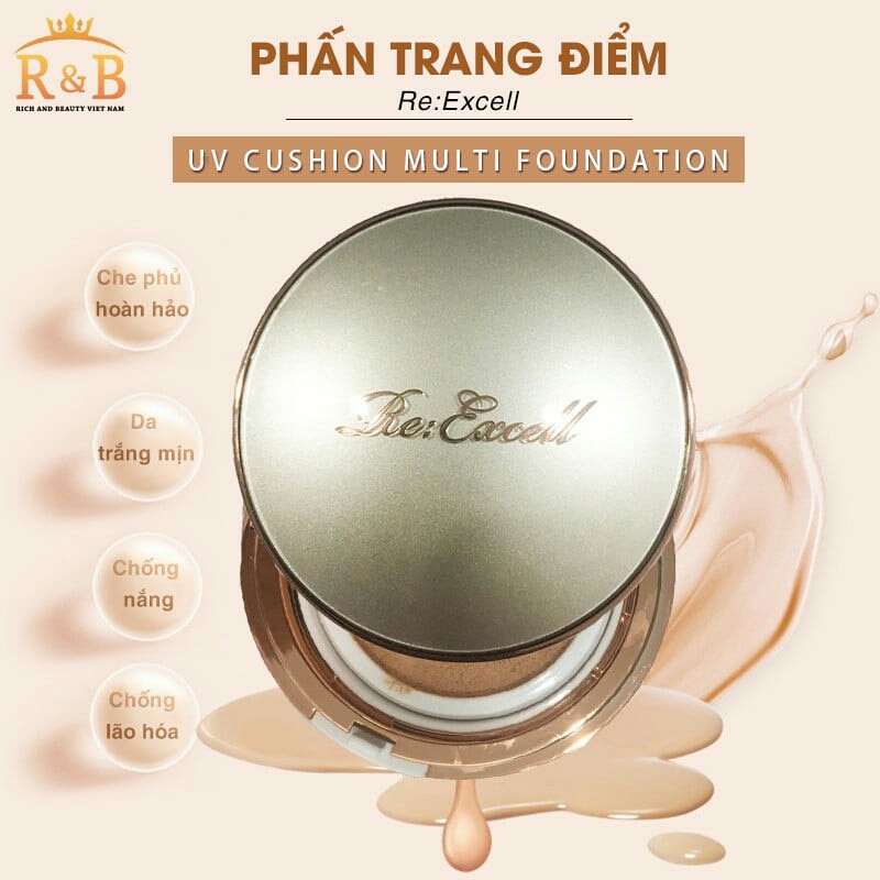 Phấn nước Re:Excell UV Cushion Multi Foundation