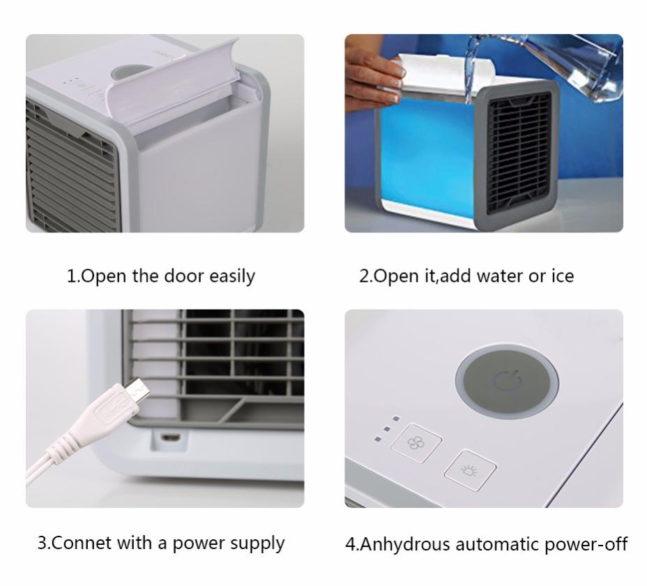 Quạt điều hòa hơi nước mini