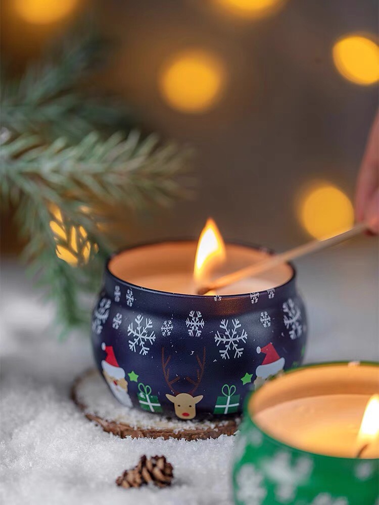 Hộp 4 hũ nến thơm noel