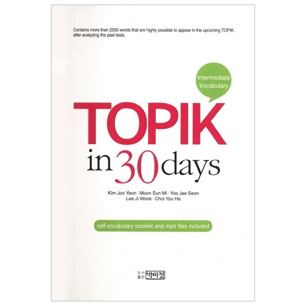 Topik In 30 Days, Từ Vựng Topik 2 (Bản Màu đầy đủ đáp án file nghe )