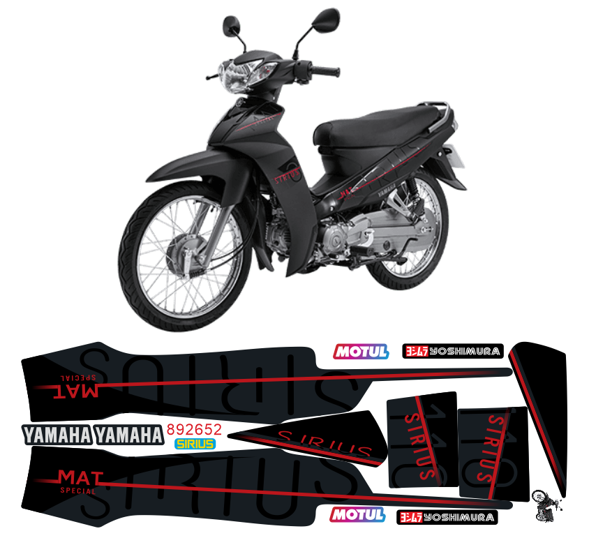 Tem Rời SIRIUS mẫu zin MAT SPECIAL 892652 (Tem Chế 3 Lớp Chống Phai Màu)