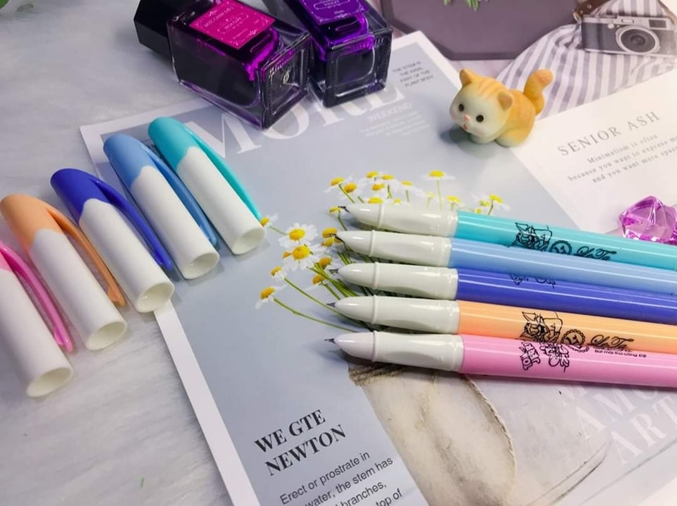 Bút máy LeTa 02 ngòi kim tinh thanh đậm