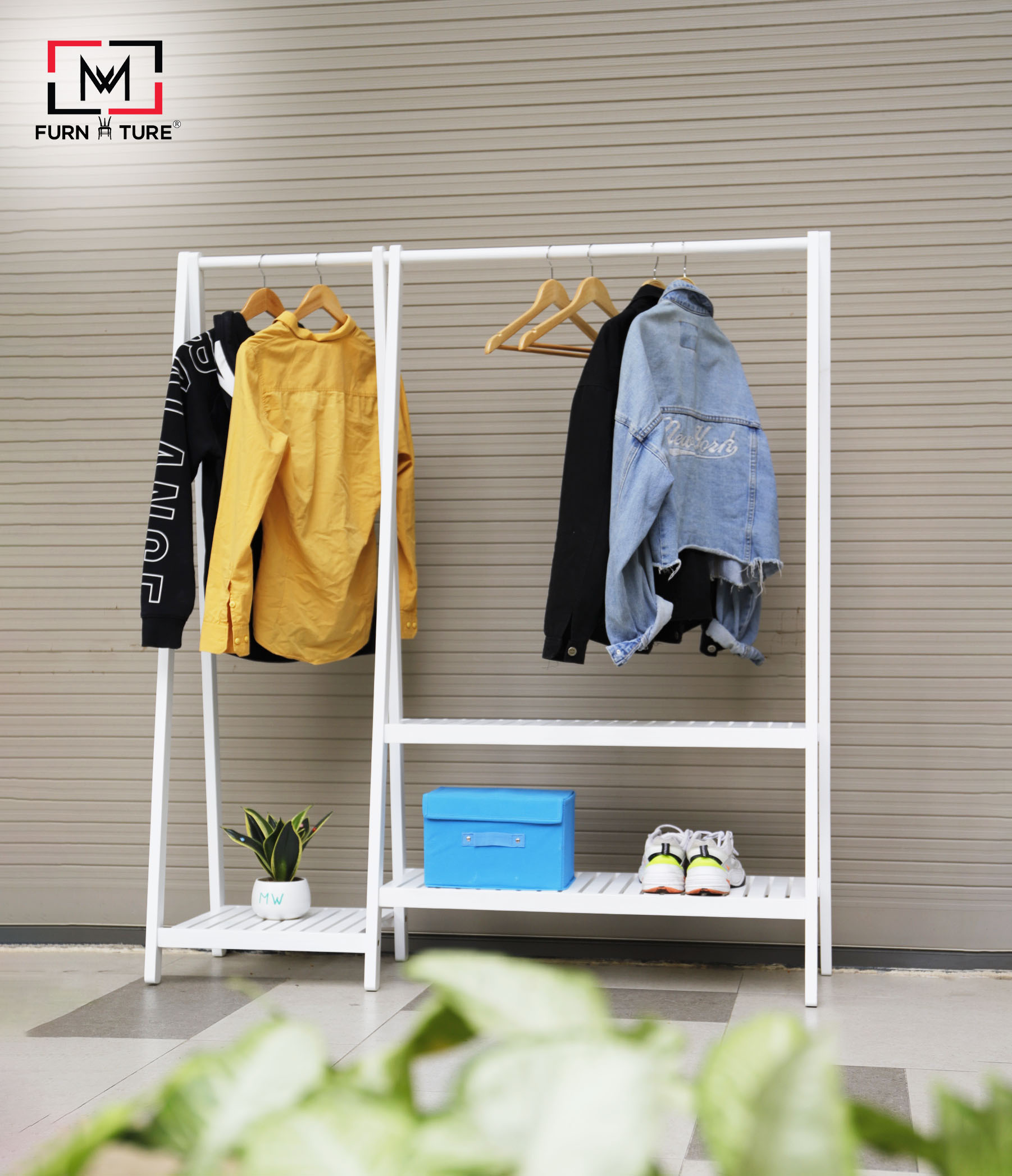 KỆ TREO QUẦN ÁO ĐÔI 2 IN 1 TIỆN LỢI THƯƠNG HIỆU MW FURNITURE - NỘI THẤT CĂN HỘ