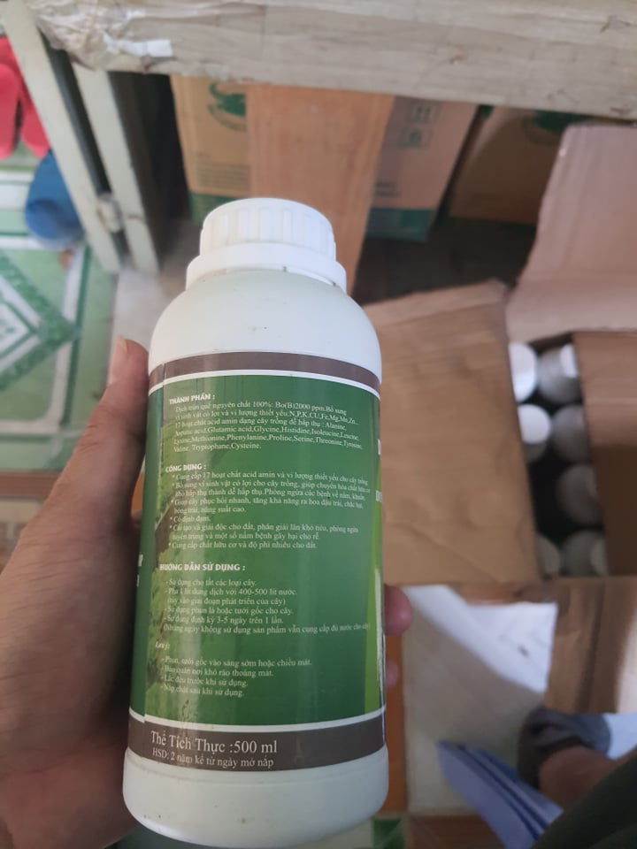 PHÂN BÓN HỮU CƠ CAO CẤP DỊCH TRÙN QUẾ HIRYO - 500ml