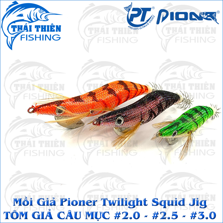 Tôm Giả Câu Mực Pioner Twilight Squid Jig