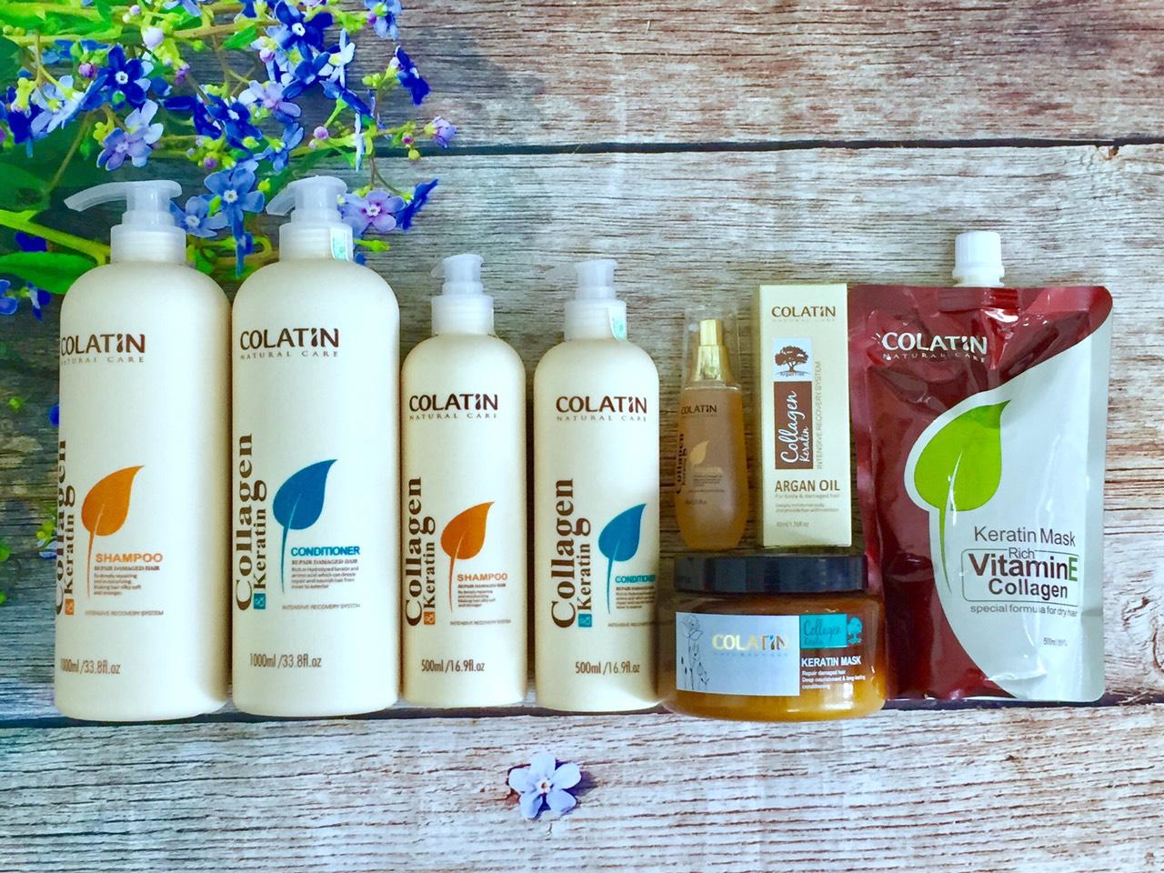 Hấp túi Colatin Vitamin E - Collagen Mask 500ml