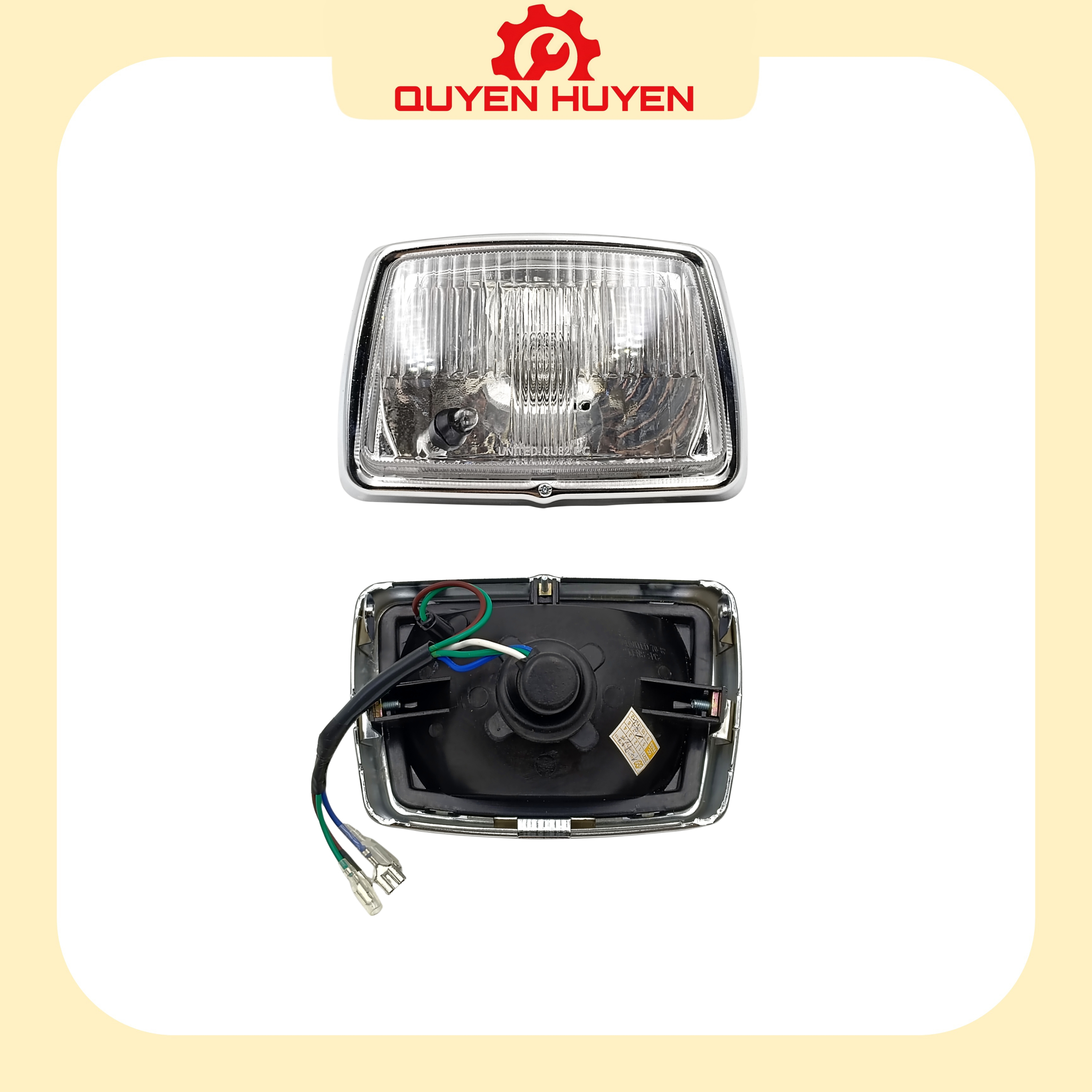 Bộ đèn pha xe Super cub 82 - Choá đèn xe máy Cub 82, DD