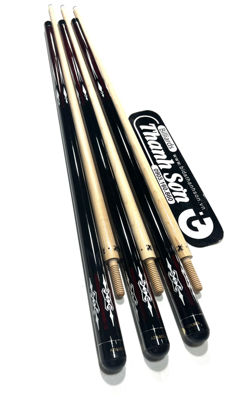 Combo Bida Líp3c ren gỗ - ( đầu Adam phíp Adam)tặng Bao cơ + Bao tay