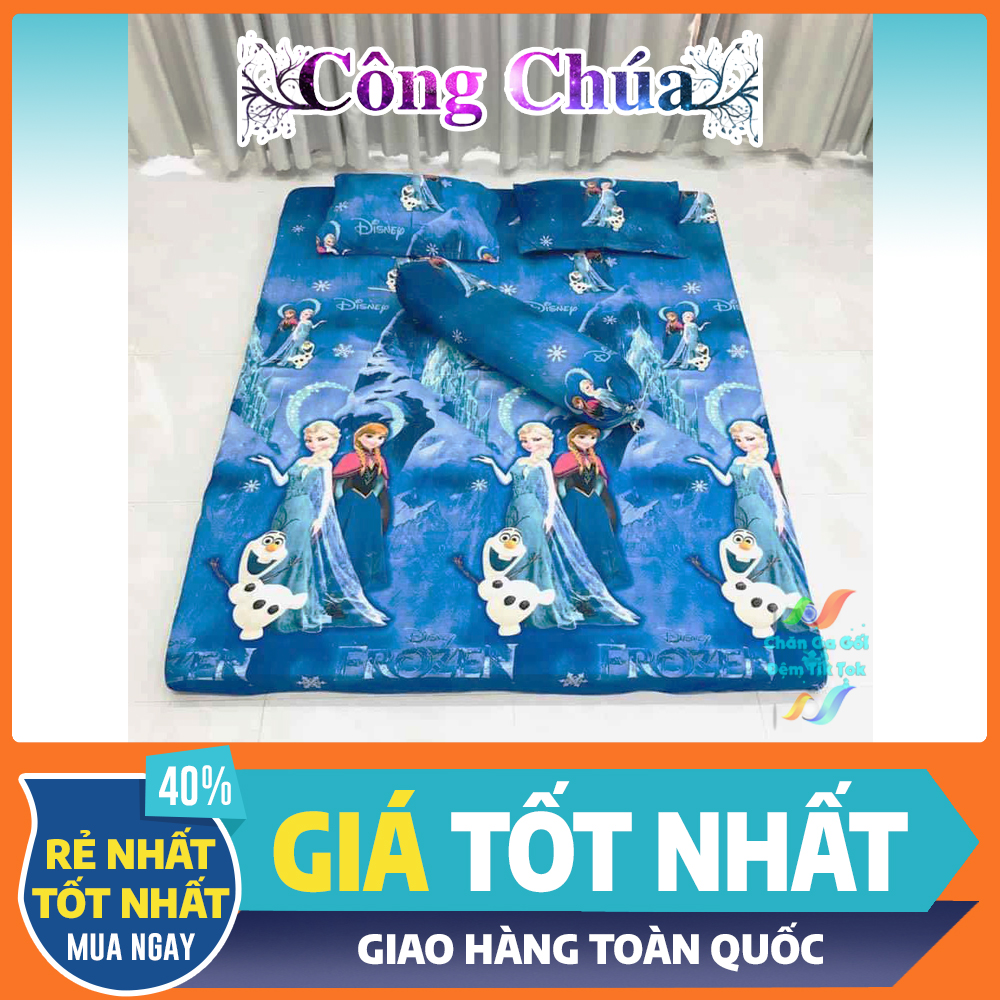 Bộ 4 món công chúa elsa ga và vỏ gối được các bé yêu thích - đủ mọi kích thước