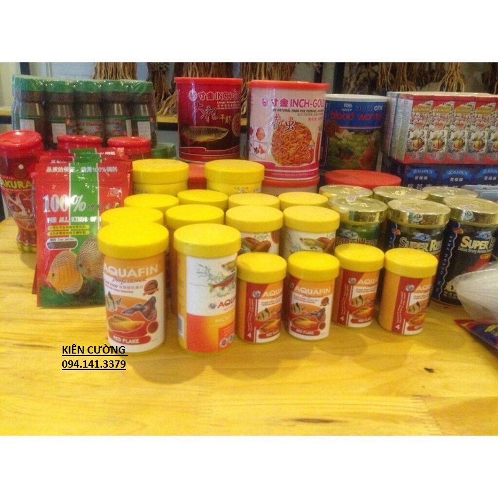 Thức ăn cá cảnh AQUAFIN RED FLAKE 100ml