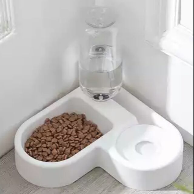 Bát ăn đôi đựng thức ăn cho chó mèo