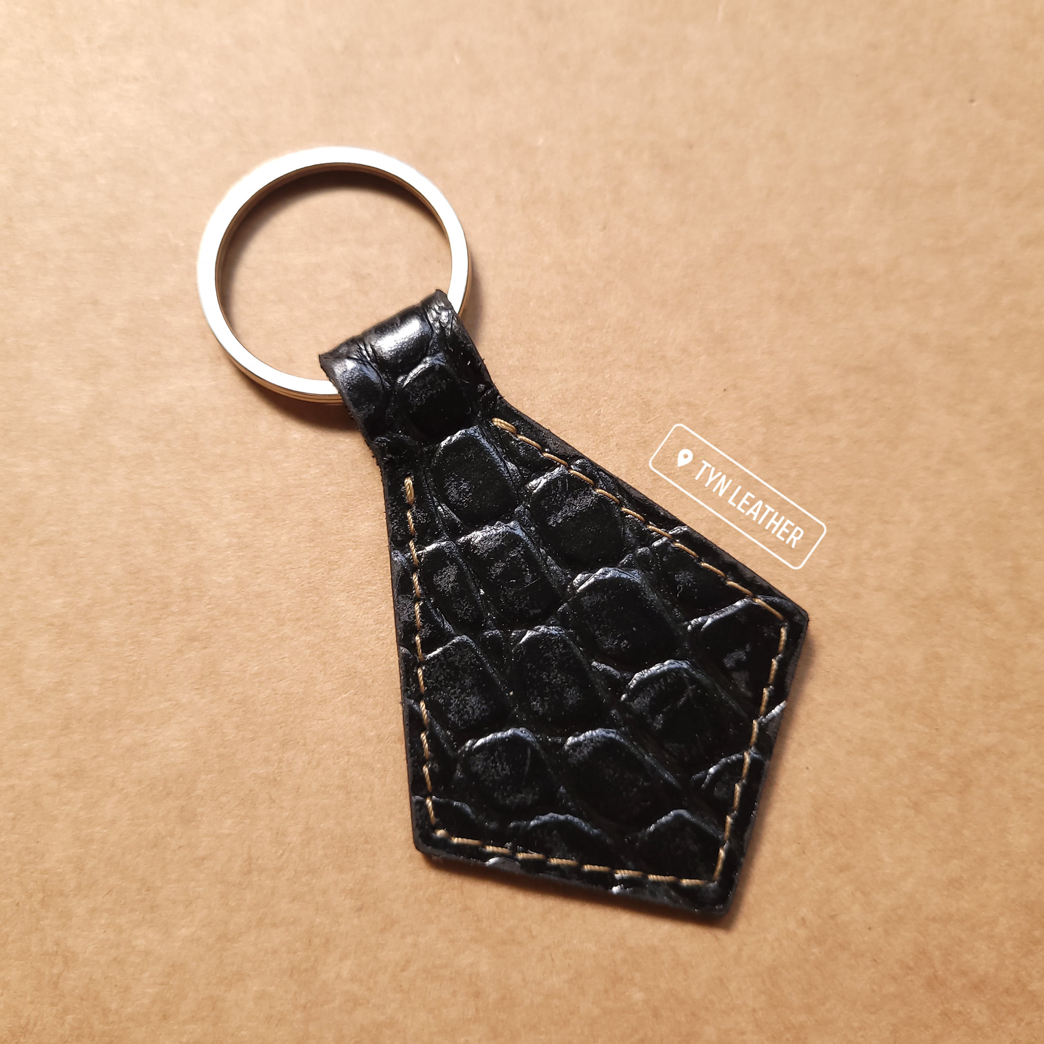 Móc Khóa Da Bò Thật Handmade - Đồ Da Thủ Công Tynleather