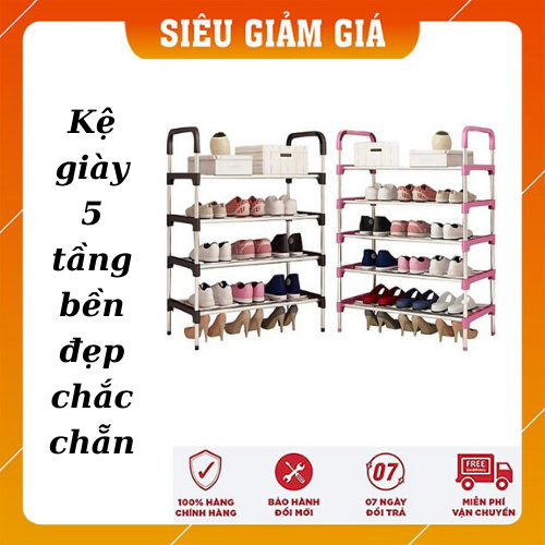 kệ giầy inox 5 tầng