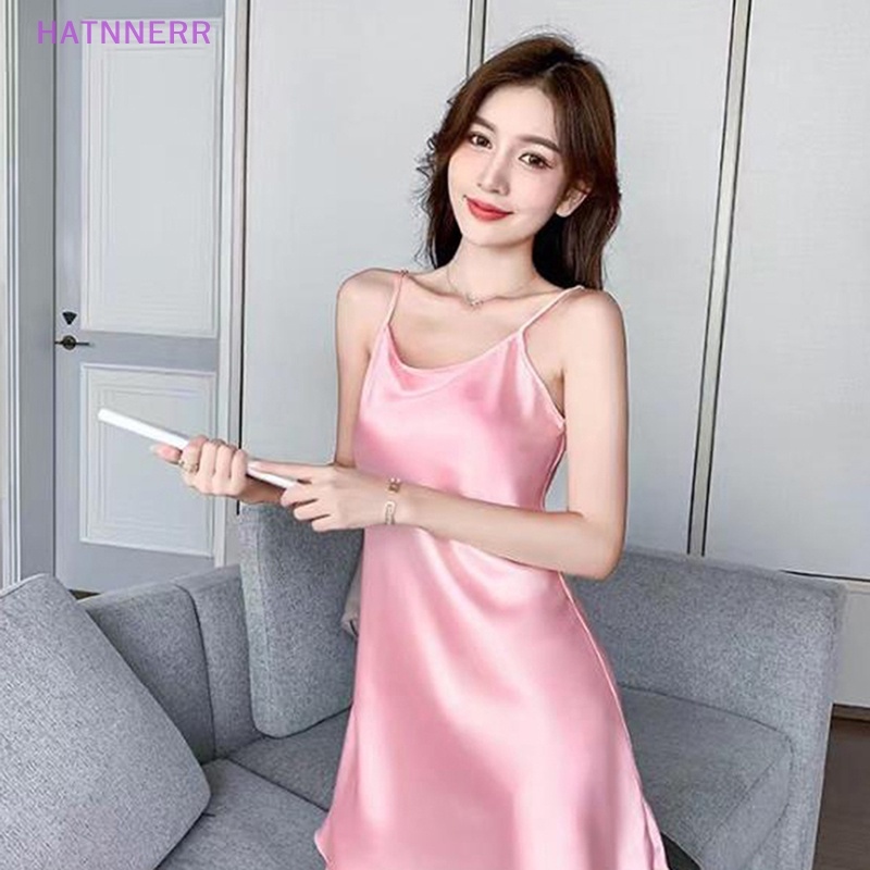 ◆ LJ8.14 Đồ ngủ Lụa Hai Dây Mỏng Gợi Cảm Cho Nữ FHS
