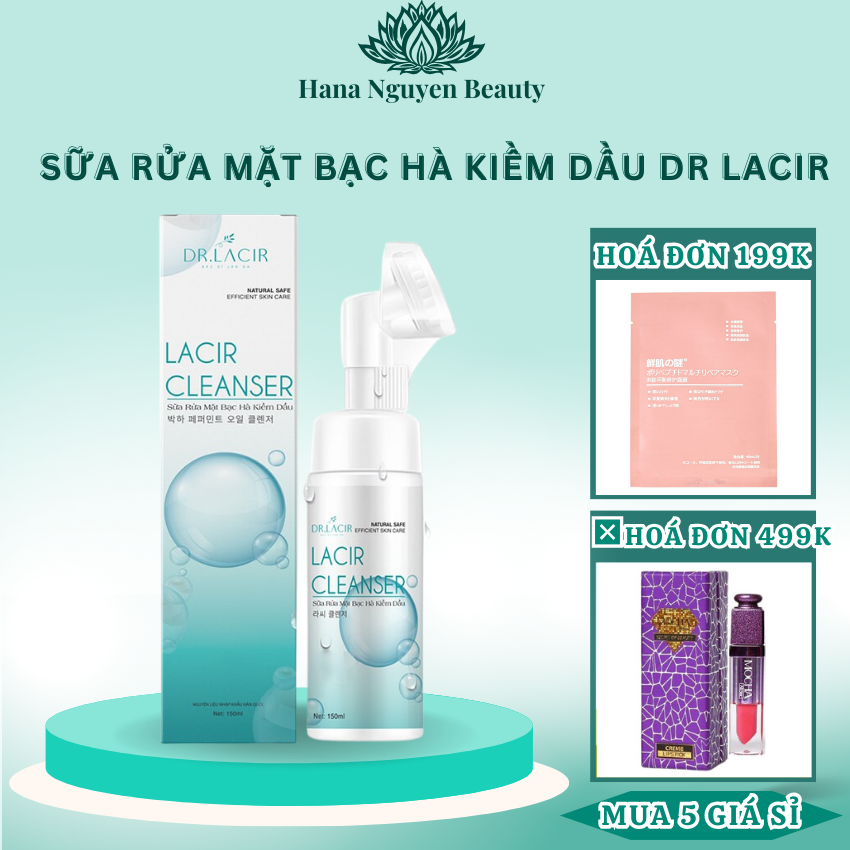 Sữa rửa mặt bạc hà kiềm dầu Dr Lacir 150ml