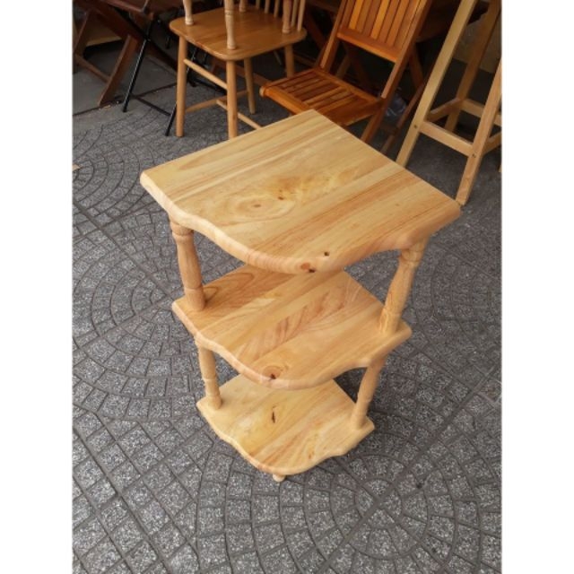 Kệ góc gỗ 30cm 3 tầng