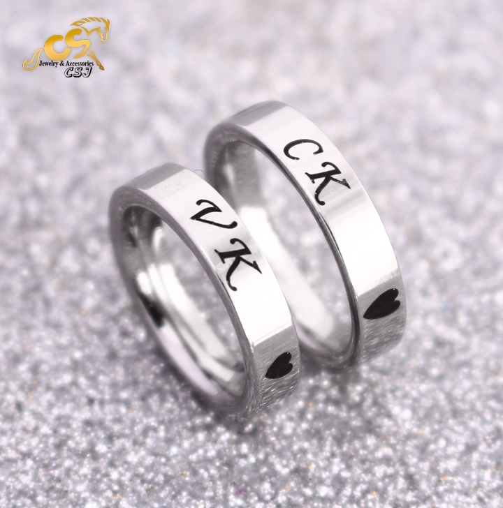 Nhẫn cặp đôi VK-CK  ĐẸP  & Ý NGHĨA - số lượng 02 chiếc