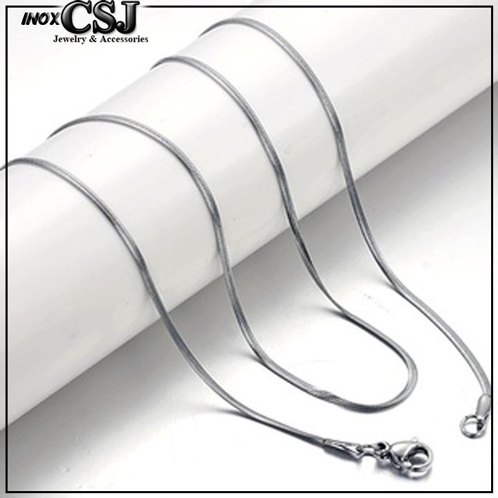 DÂY CHUYỀN NỮ KIỂU MÌ DẸP INOX ĐẸP KHÔNG ĐEN HỢP THỜI TRANG