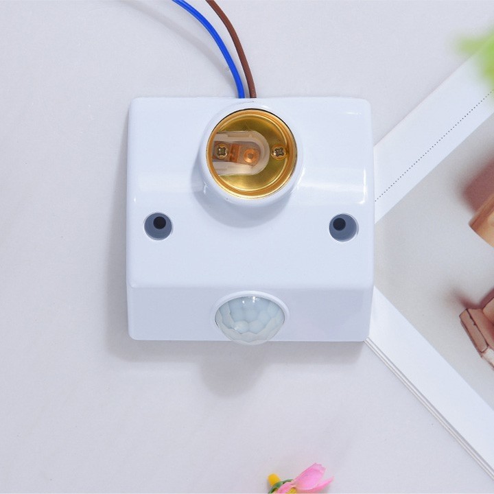 đui đèn cảm ứng hồng ngoại đui E27
