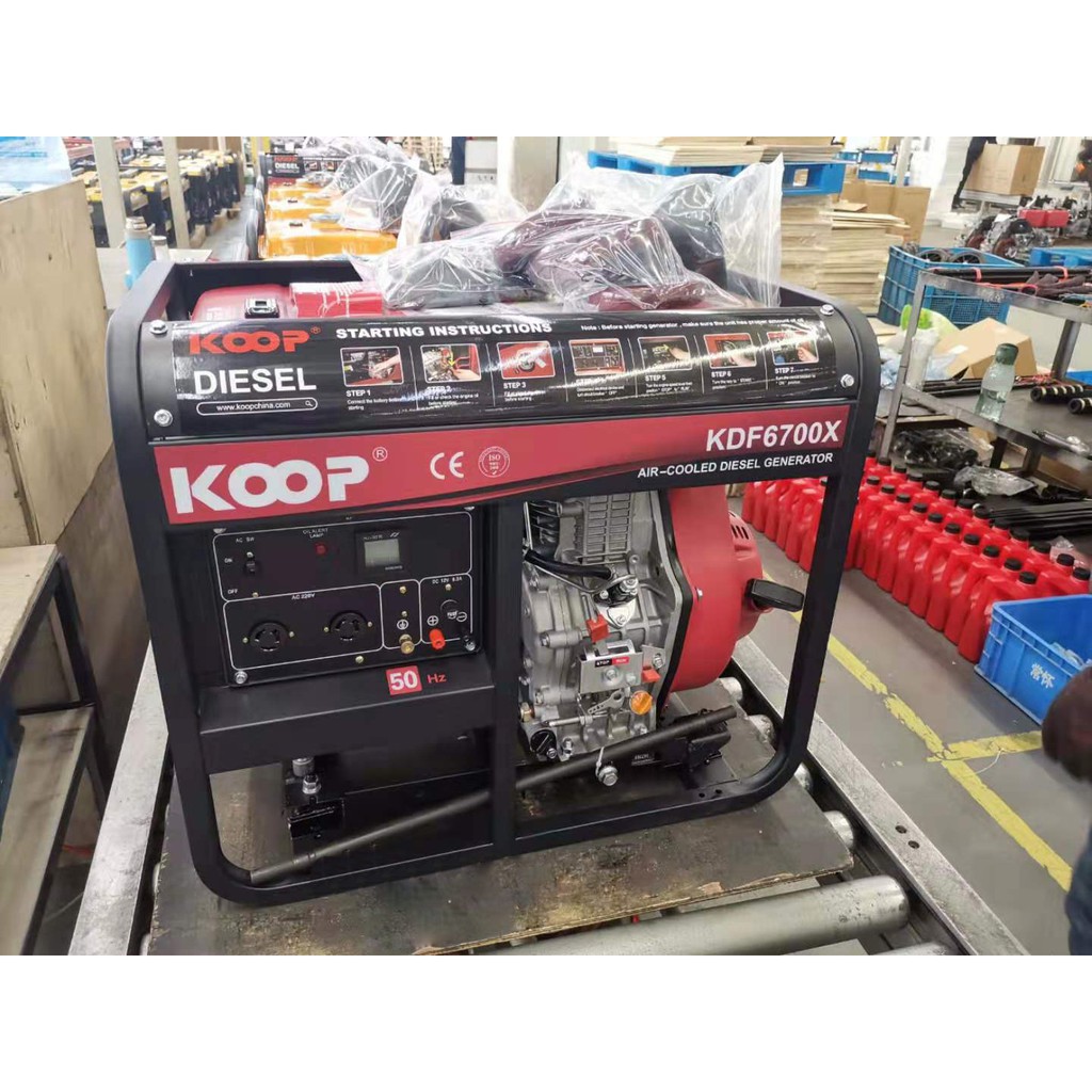 Máy Phát Điện Chạy Dầu 5Kw Koop KDF7500XE