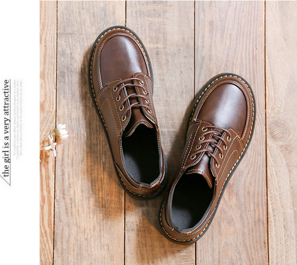 Giày Oxford Boot Nữ Đế Cao 3CM Phong Cách Nhật Bản