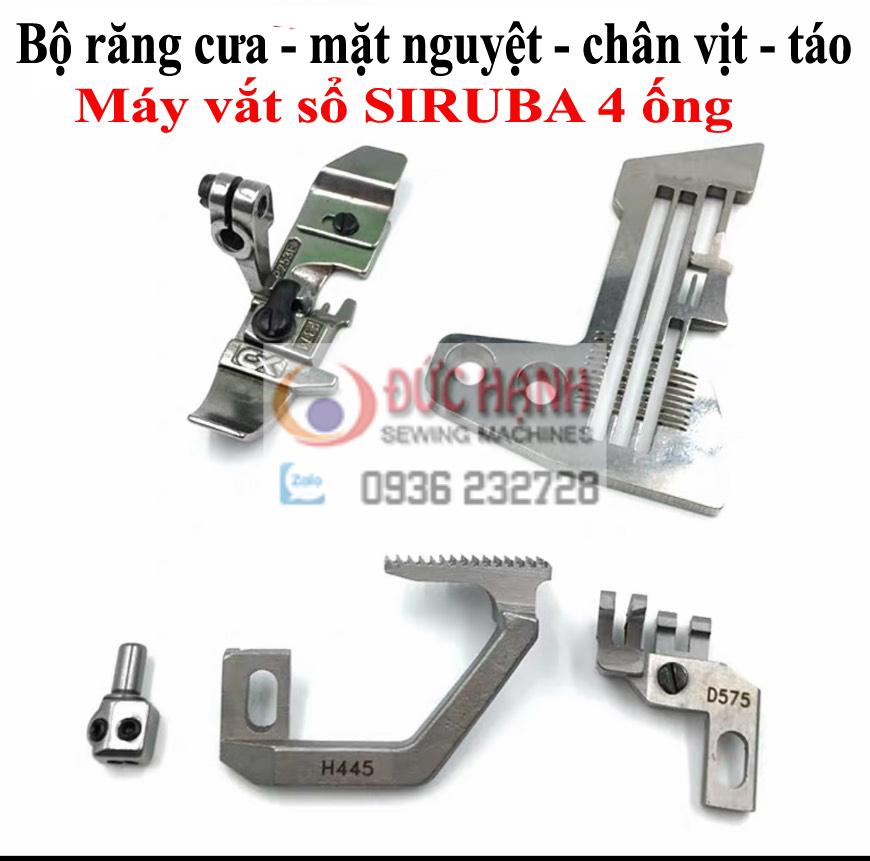 COMBO RĂNG CƯA - MẶT NGUYỆT MÁY VẮT SỔ SIRUBA 4 ỐNG công nghiệp
