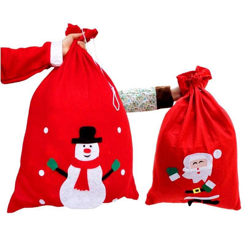 Túi đựng quà Noel chất Nỉ (Size lớn)