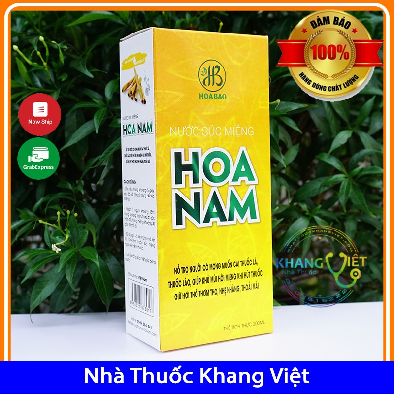Nước Súc Miệng Cai Thuốc Hoa Nam