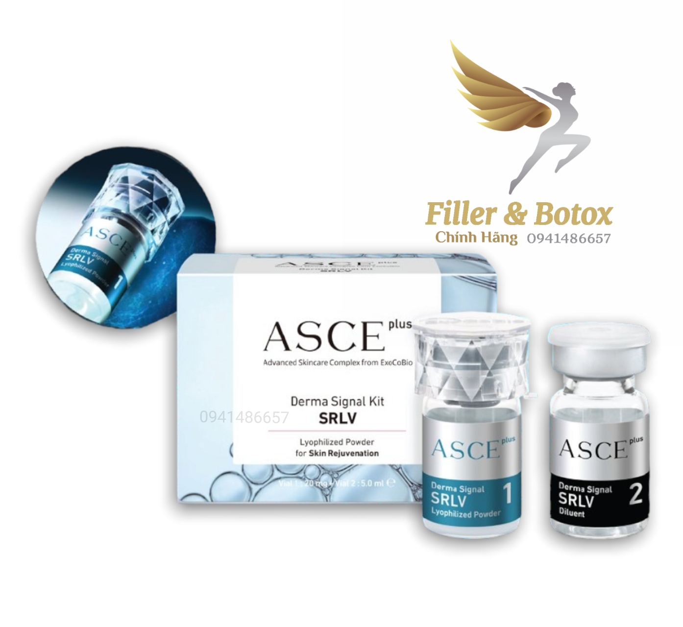 Exosme ASCE Plus Tinh chất meso.