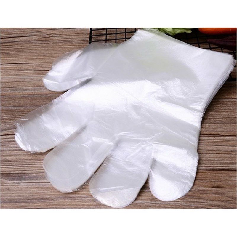 [HCM]Túi 100 cái bao tay nilon (Bao tay dùng 1 lần)