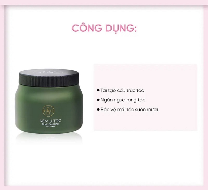 Kem Ủ Tóc Nhân Sâm Đào S-White 500g