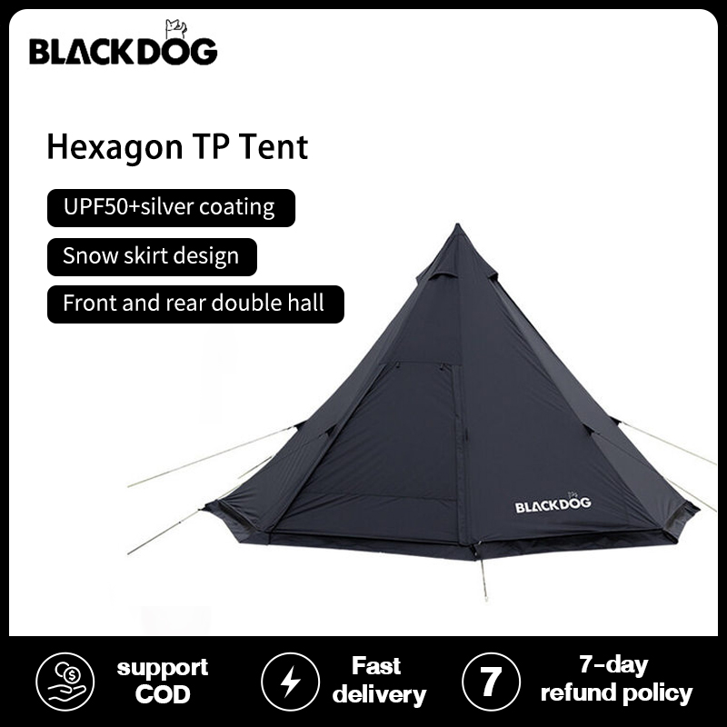 Blackdog ngoài trời cắm trại Lều di động gấp Ấn Độ kim tự tháp lớn dày để
